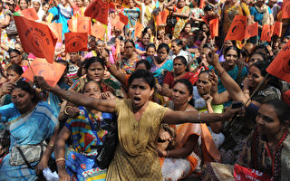 組圖：印度爆發全國百萬人大罷工