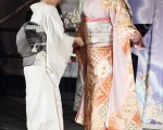 日本觀光廳在大中央車站舉辦的和服介紹活動。(攝影：杜國輝/大紀元）
