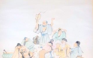 中國傳統畫家章翠英作品-醉八仙(圖片來源：作者提供)