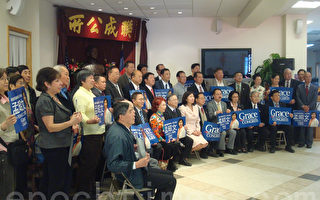 孟昭文拜訪華埠 民眾僑領支持華裔參政