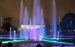 中坜光明公园音乐水舞喷泉“all 喷”启用