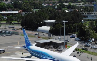 波音787梦幻客机抵达澳洲