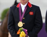 54岁的斯盖尔顿是40多年来英国年龄最大的奥运金牌得主。  (Photo by Alex Livesey/Getty Images)