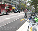 華埠新單車道開放 減少交通隱患