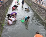 這次摸河蜆活動 最讓大家讚賞。(攝影:謝月琴/大紀元)