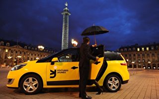 巴黎黃汽車搶了出租車生意