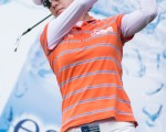 南韓高爾夫選手崔羅蓮28日出賽LPGA台灣錦標賽決賽，總計以低於標準桿8桿的280桿，排名第8。（攝影：陳柏州／大紀元）