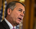 众议院议长暨共和党人博纳（John Boehner）表示愿意把提高税收作为两党协议的一部分，以解决不断攀昇的国债。(Brendan Hoffman/Getty Images)