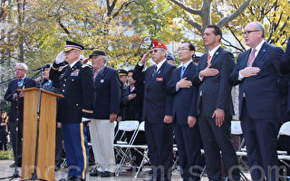 紐約軍人節集會 各界承諾照顧退伍士兵