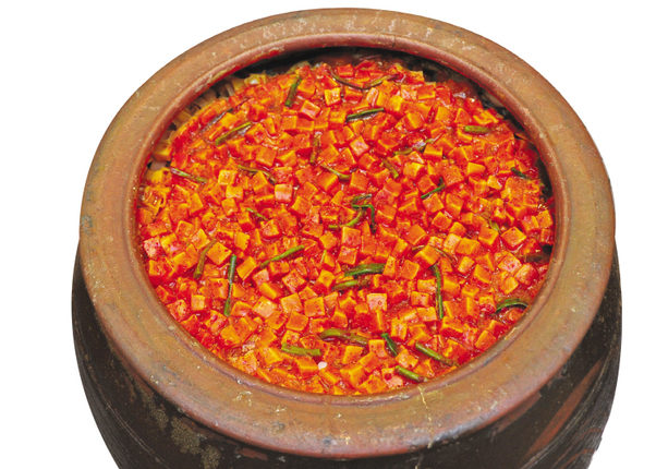 古人早知到萝卜辣泡菜的美味。(李裕贞/大纪元)