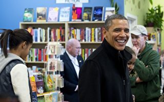 行动支持小商家 奥巴马逛书店