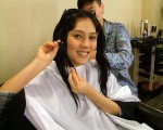 朱芯儀為詮釋角色她阿莎力配合劇組剪掉20公分長髮。(圖/中視提供)