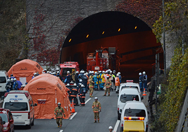 日本高速公路隧道崩塌已证实9人死亡 意外 大纪元