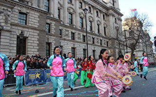 藝協參加倫敦新年大遊行受歡迎