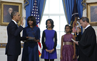 美国第44任总统奥巴马已经宣誓就职