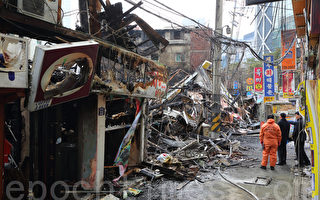 韩国著名文化街火灾 7伤19店铺被毁