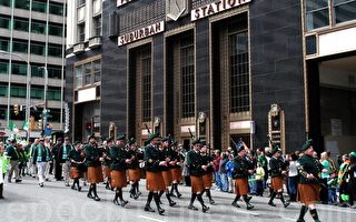 费城圣‧帕特里克节游行 彰显爱尔兰传统