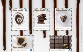 甜滋滋 比國推巧克力風味郵票
