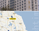 上圖：南京市江寧區一名女屠宰工感染H7N9禽流感病毒，住在鼓樓醫院ICU（深切治療部），病情危重。（網絡圖片）下圖：H7N9病毒感染地區示意圖，可見範圍廣及華東地區，包括6個城市。（大紀元合成圖片）