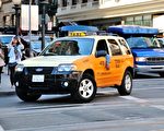 舊金山的出租車（攝影：曹景哲/大紀元）