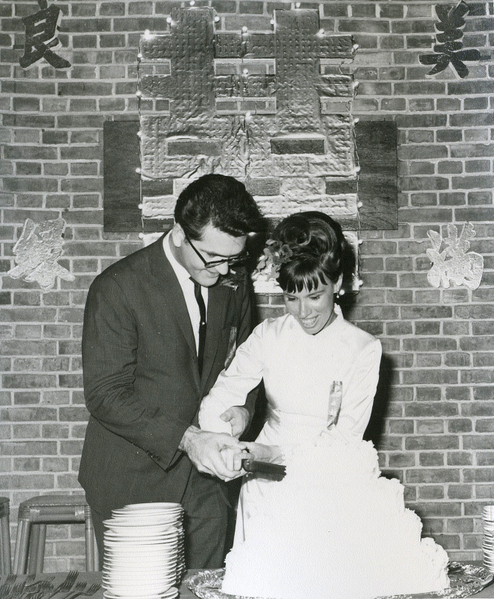 1969年，希爾伯特博士在台灣的婚禮 （希爾伯特提供）