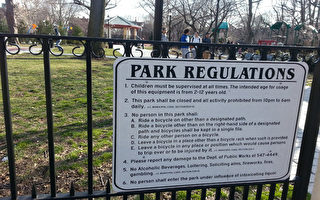 在公園裡哪些事情不能做？