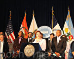 市議長柯魁英宣布計劃改革紐約天才班系統。(攝影﹕安雯/大紀元)