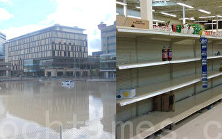 加西特大洪水 10万人受困 居民抢购食品