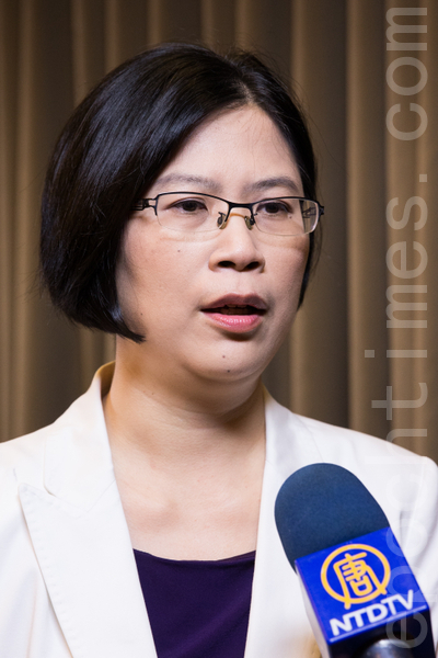 台湾法轮功人权律师团发言人朱婉琪 (摄影:陈柏州/大纪元) 台湾法轮功人权律师团发言人朱婉琪 (摄影:陈柏州/大纪元)