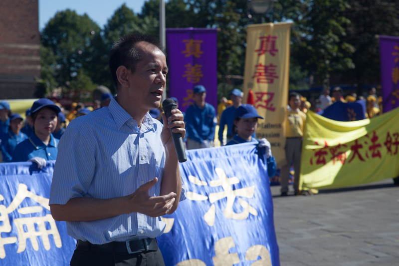 國際 「醫生反對強制摘取器官」組織成員李慧戈(音)教授揭露中共「活摘法輪功學員器官」的殘忍暴行.(攝影:吉森/大紀元)