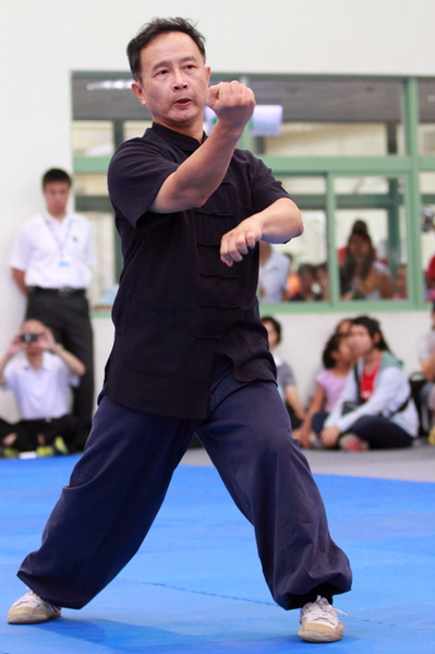 2013年新唐人第四屆「全世界華人武術大賽」亞太初賽南方拳術組選手盧文瑞。(許基東/大紀元) 