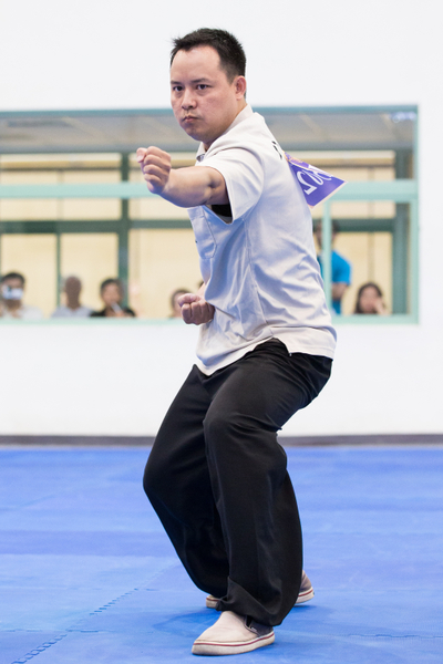 2013年新唐人第四屆「全世界華人武術大賽」亞太初賽男子拳術組選手劉碩。（陳柏州／大紀元）