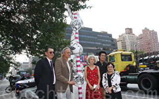 台湾艺术家作品虚构西游 现身纽约街头