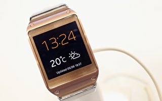 三星電子公司最新推出的智慧錶Galaxy Gear(Gallup/Getty Images)