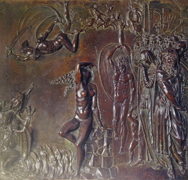 《佩瑟斯解救安多美德》Benvenuto Cellini,1545,青铜,90x81x9cm。(章乐/大纪元) 《佩瑟斯解救安多美德》Benvenuto Cellini,1545,青铜,90x81x9cm。(章乐/大纪元)