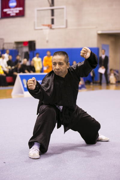 新唐人第四屆「全世界華人武術大賽」來自美國的王百利獲得男子拳術組的金獎。（愛德華／大纪元）