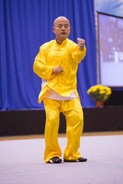 新唐人第四屆「全世界華人武術大賽」來自台灣的蘇錫龍獲得男子拳術組的銀獎。（戴兵／大纪元）