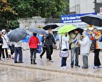 大雨难阻　温哥华人主动签名反活摘器官