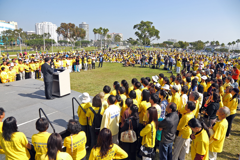 法輪功洛杉磯集會 要求停止迫害 政要大聲疾呼