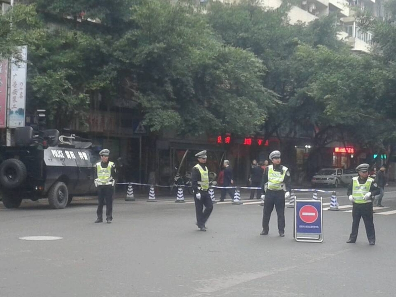 街道管制如臨大敵(知情人提供)