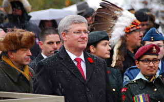 組圖：加元首渥太華紀念老兵節