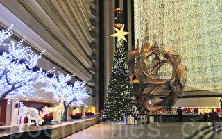旧金山凯悦酒店圣诞灯饰拉开假日季序幕