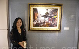 素人畫家黃斐娟  用「街景」訴說人生