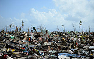 菲律賓當局13日表示，海燕颱風死亡人數已達到6,009人，另外有1,779人仍然下落不明。（AFP）