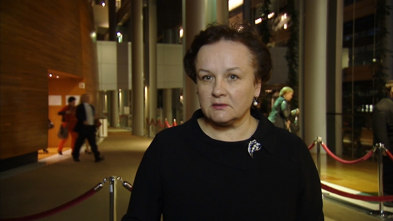 立陶宛議員Laima Liucija ANDRIKIENĖ說, 遭受苦難的法輪功學員應被立即釋放。(攝影:李孜/大紀元)