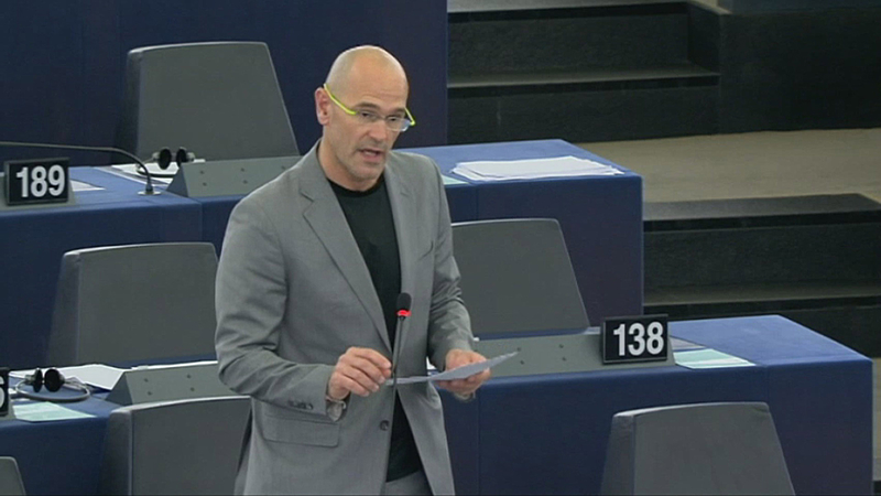 西班牙议员Raül ROMEVA i RUEDA(欧洲议会视频截图)