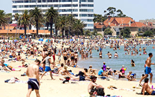 澳洲墨尔本热浪滚滚 连续4天超过40度
