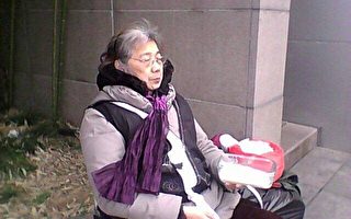 强拆无家可归  74岁胡秀珍在市政府抗议
