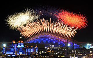 組圖：俄羅斯索契冬奧會繽紛開幕 五環缺一環