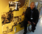 台北市立兒童育樂中心舉辦80週年老照片展，78歲的李德星（圖）提供父親李釣綸當年為他拍下的多張黑白老照片，和民眾一同回味童年時光。
(中央社)
